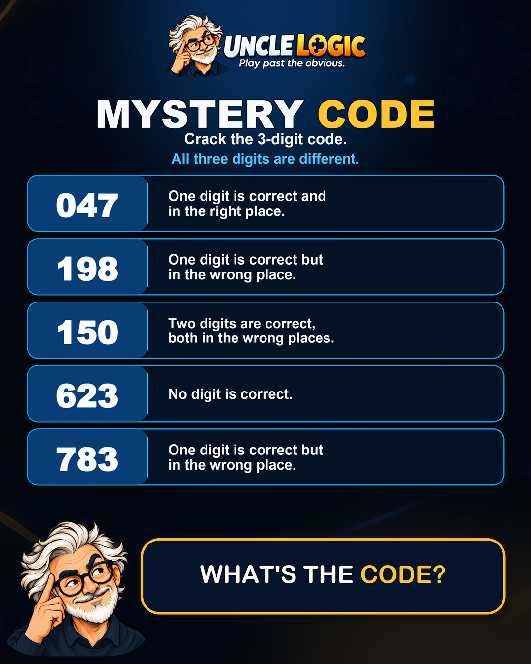 Approved Mystery Code puzzle artwork for Monday, October 5, 2026