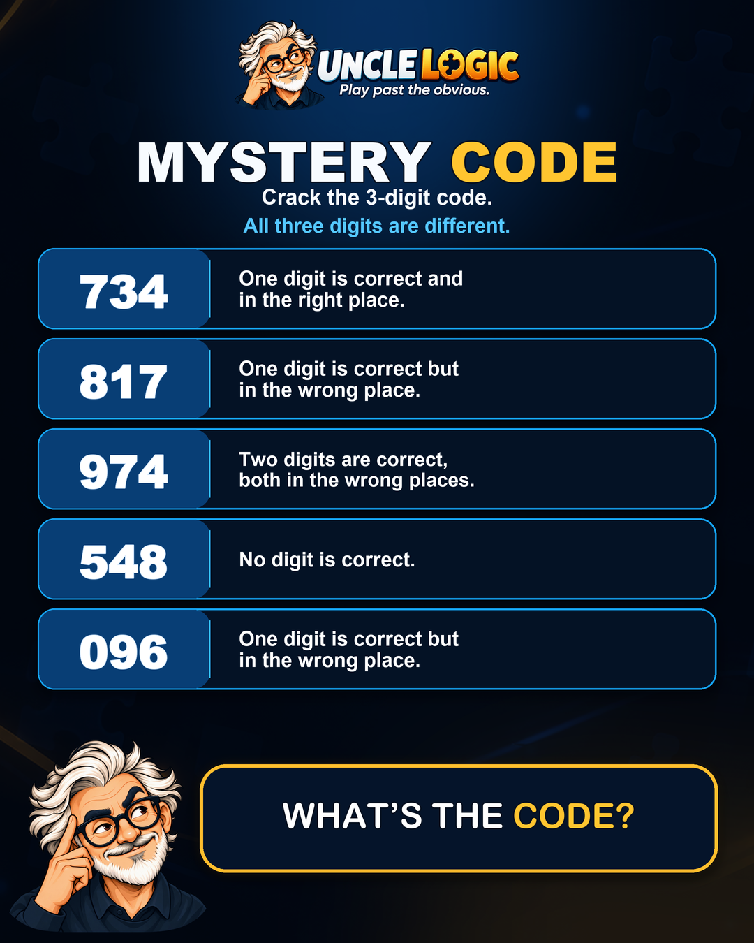 Approved Mystery Code puzzle artwork for Monday, October 12, 2026