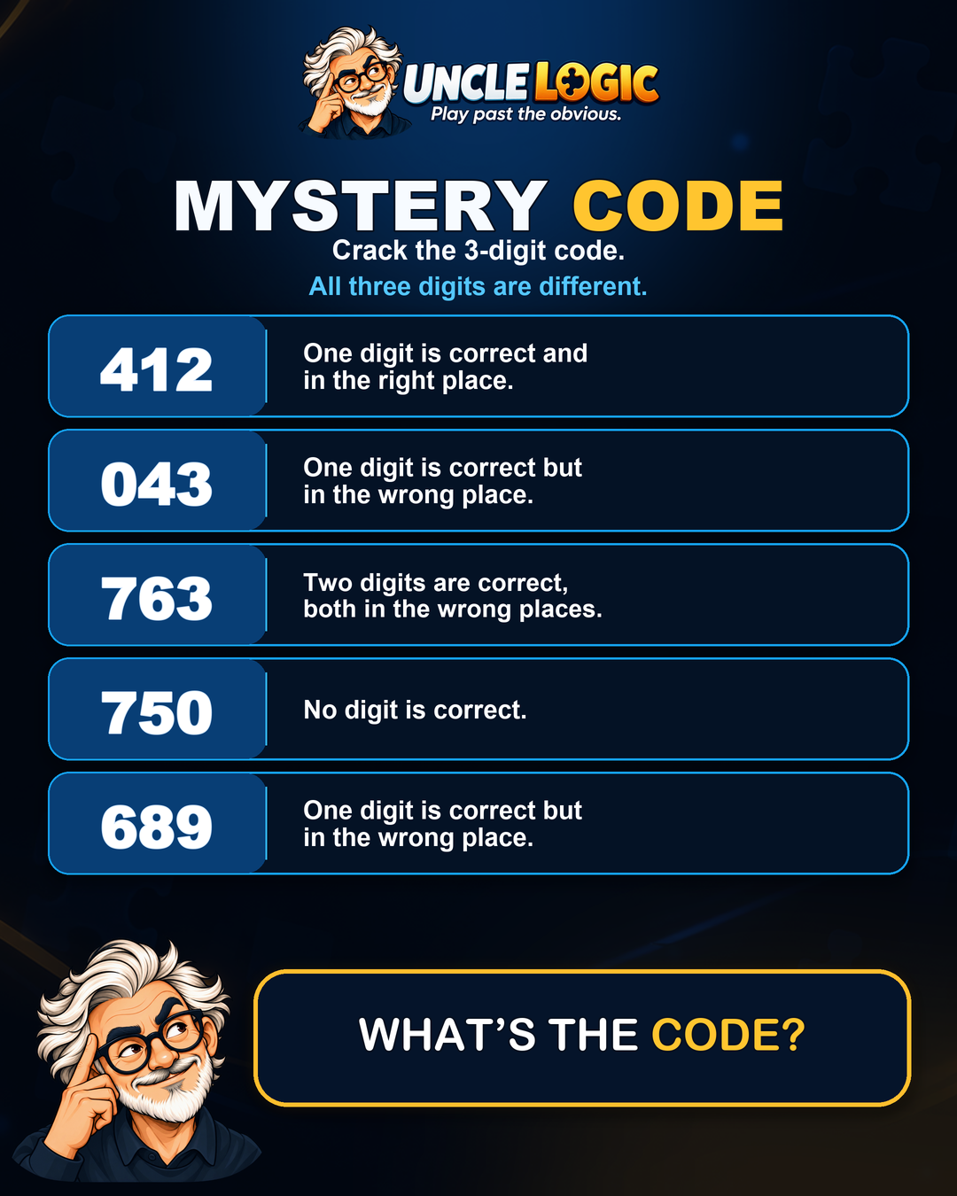 Approved Mystery Code puzzle artwork for Monday, October 19, 2026